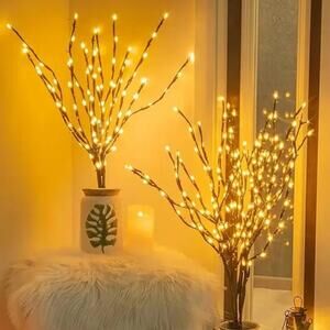 2Pcs 40 LED Branch Lights - Indoor Decoration Lighting for Weddings, Birthdays